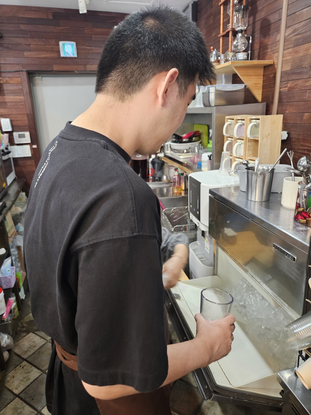 우리집주간보호센터 바리스타체험(아이스티 만들기)