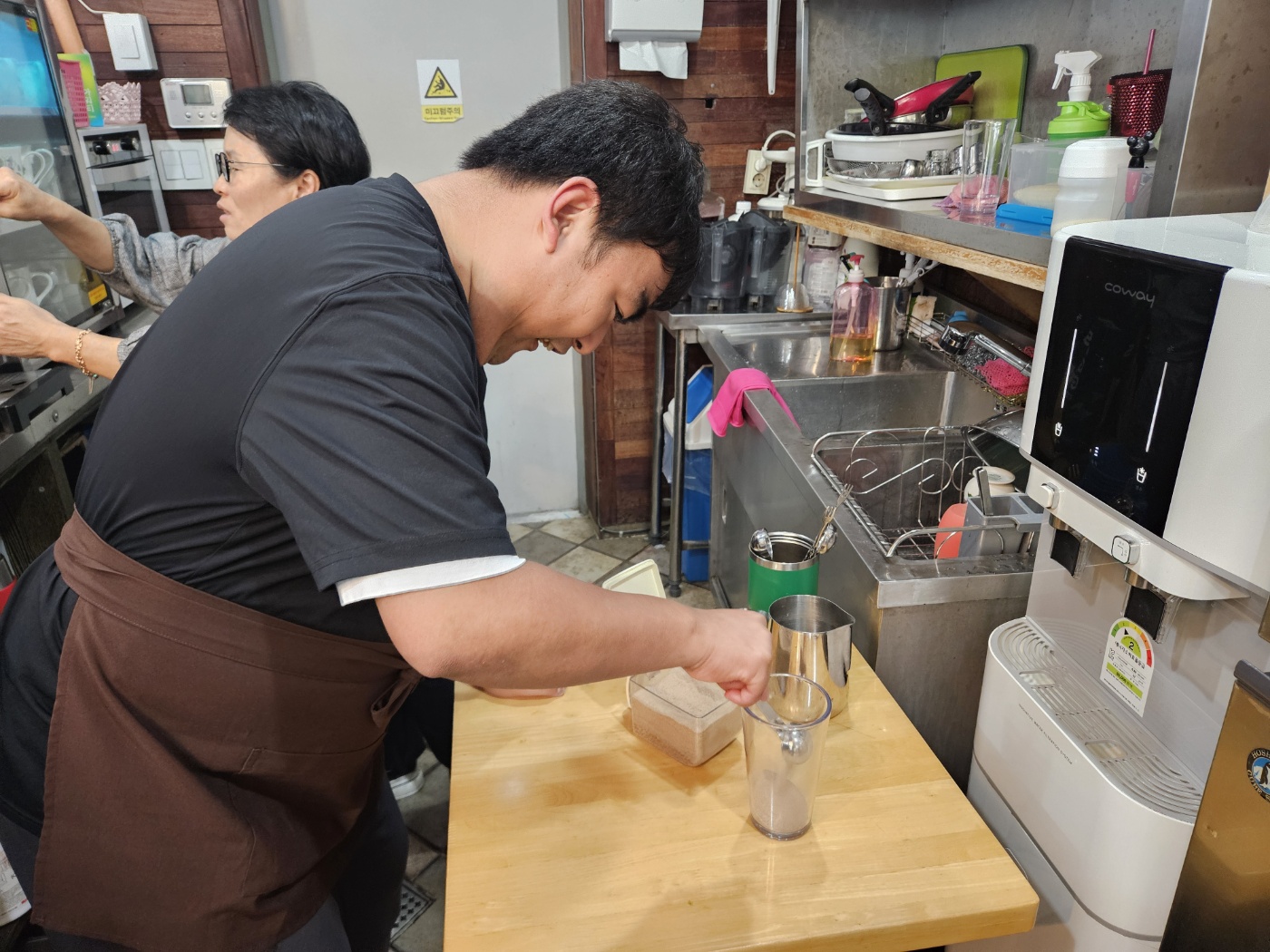 우리집주간보호센터 바리스타체험(아이스티 만들기)
