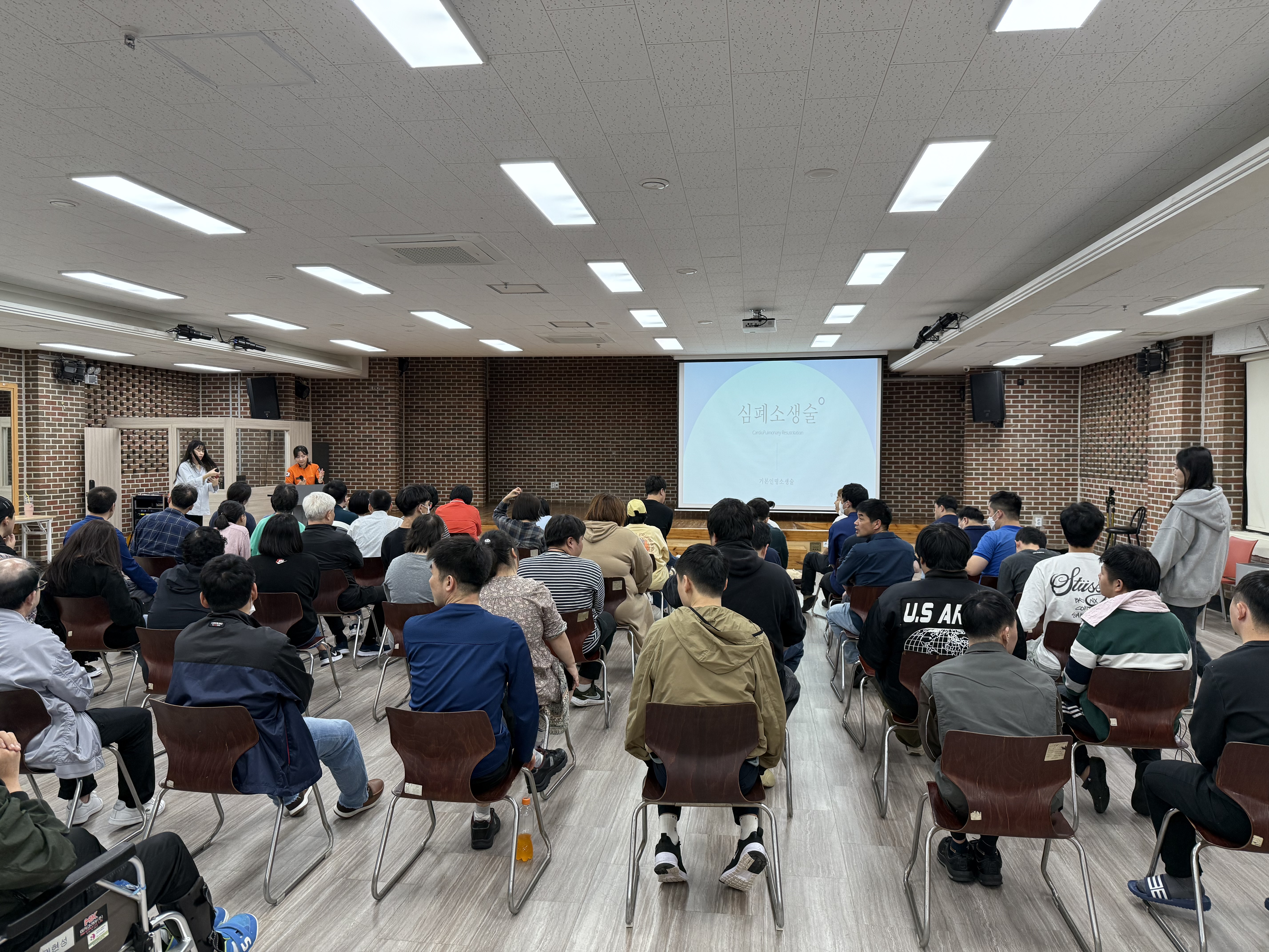 보호작업장 화재안전 소방교육 및 심폐소생술 교육 진행